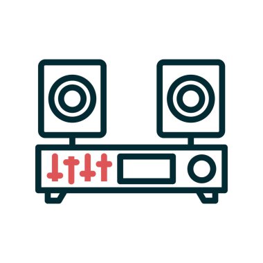 Bilgisayar ve aygıt simgesinin vektör çizimi