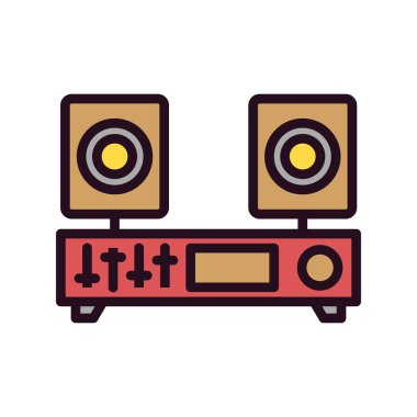 Video oyunu konsol vektörü. İnce çizgi işareti. izole edilmiş sınır sembolü çizimi