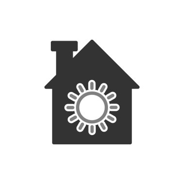 Güneş basit simgesi, vektör çizim