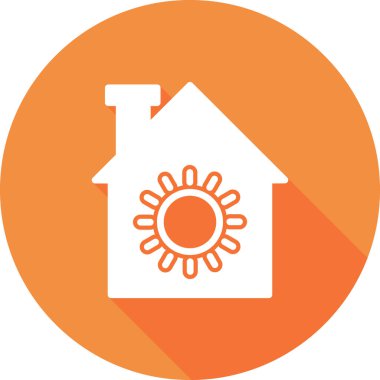 Güneş basit simgesi, vektör çizim