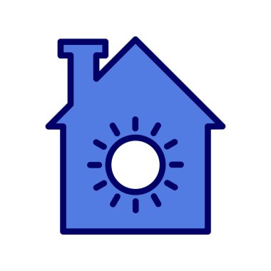 Güneş basit simgesi, vektör çizim