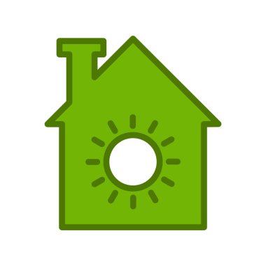 Güneş basit simgesi, vektör çizim