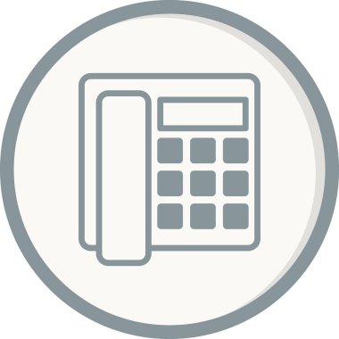 Beyaz arkaplanda telefon simgesi 