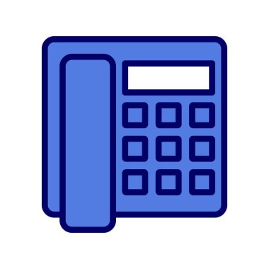 Beyaz arkaplanda telefon simgesi 