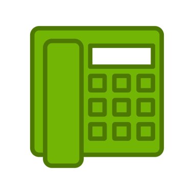 Beyaz arkaplanda telefon simgesi 