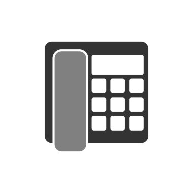 Beyaz arkaplanda telefon simgesi 