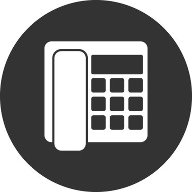 Beyaz arkaplanda telefon simgesi 