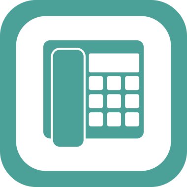 Beyaz arkaplanda telefon simgesi 