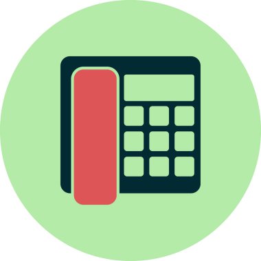 Beyaz arkaplanda telefon simgesi 