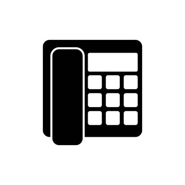 Beyaz arkaplanda telefon simgesi 