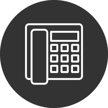 Beyaz arkaplanda telefon simgesi 