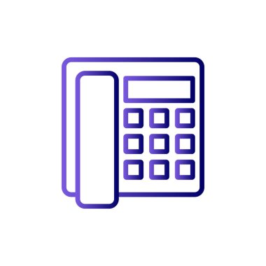 Beyaz arkaplanda telefon simgesi 