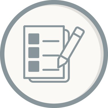 Kalem ikonlu pano. özet vektör illüstrasyonu