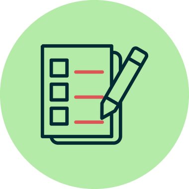 Kalem ikonlu pano. özet vektör illüstrasyonu