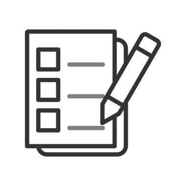 Kalem ikonlu pano. özet vektör illüstrasyonu