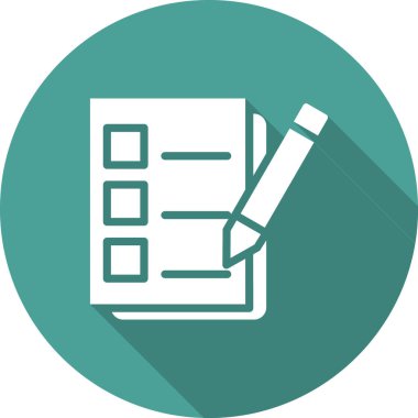 Kalem ikonlu pano. özet vektör illüstrasyonu