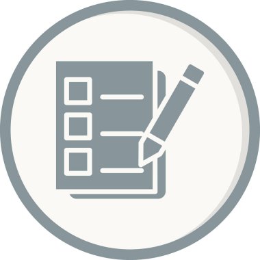 Kalem ikonlu pano. özet vektör illüstrasyonu