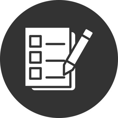 Kalem ikonlu pano. özet vektör illüstrasyonu