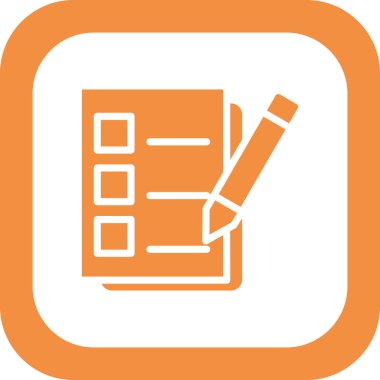 Kalem ikonlu pano. özet vektör illüstrasyonu