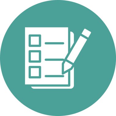 Kalem ikonlu pano. özet vektör illüstrasyonu