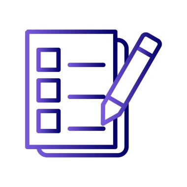 Kalem ikonlu pano. özet vektör illüstrasyonu