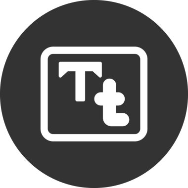 Typography vektörü simge simgesi 