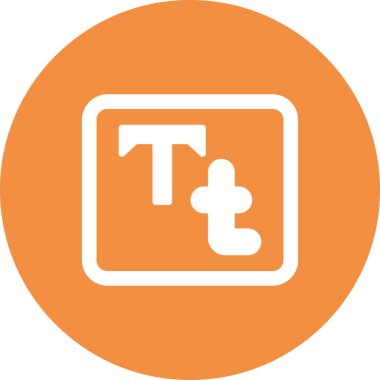 Typography vektörü simge simgesi 