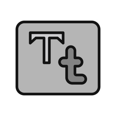 Typography vektörü simge simgesi 