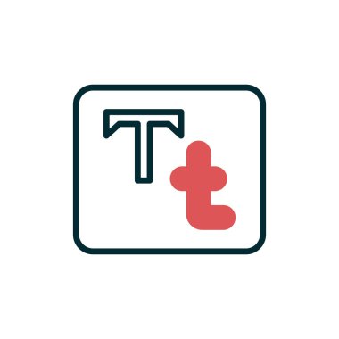 Typography vektörü simge simgesi 