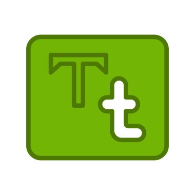 Typography vektörü simge simgesi 