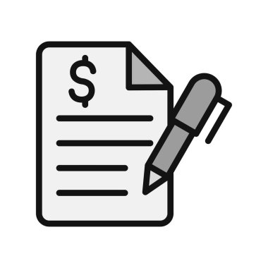 belge simgesi vektör illüstrasyonu