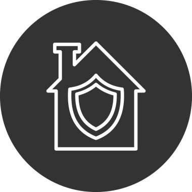 ev basit simgesi, vektör çizim