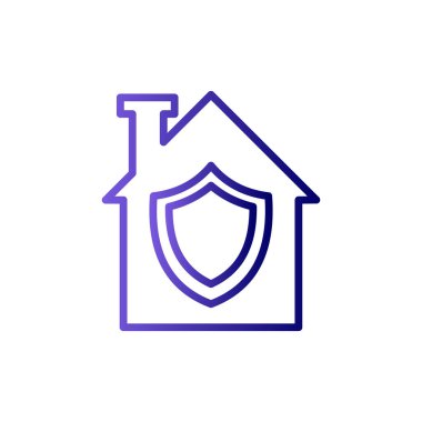 ev basit simgesi, vektör çizim