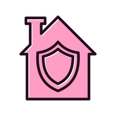 ev basit simgesi, vektör çizim