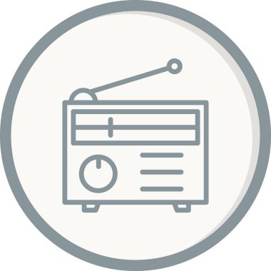 radyo simgesi vektör illüstrasyonu