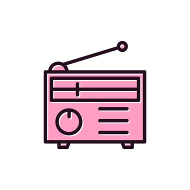 radyo simgesi vektör illüstrasyonu