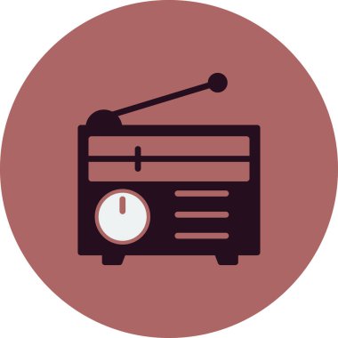 radyo simgesi vektör illüstrasyonu