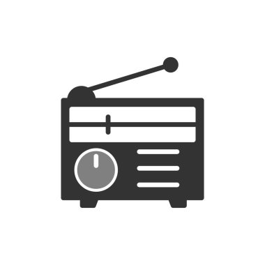 radyo simgesi vektör illüstrasyonu