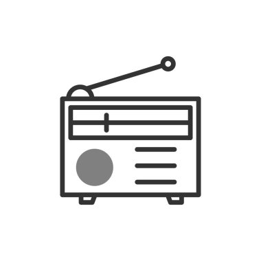 radyo simgesi vektör illüstrasyonu