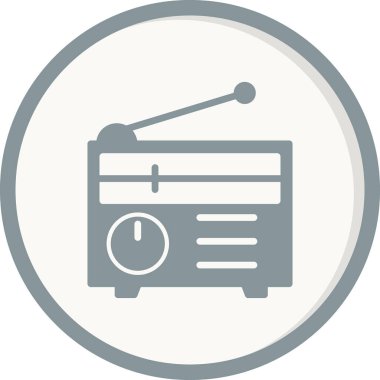 radyo simgesi vektör illüstrasyonu