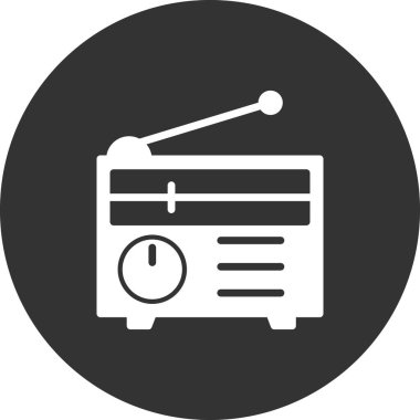 radyo simgesi vektör illüstrasyonu