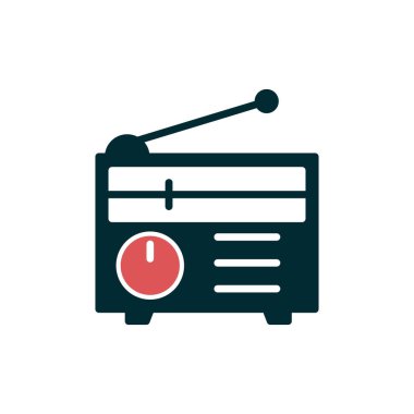 radyo simgesi vektör illüstrasyonu