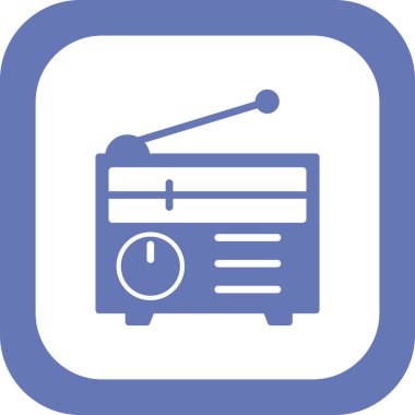 radyo simgesi vektör illüstrasyonu