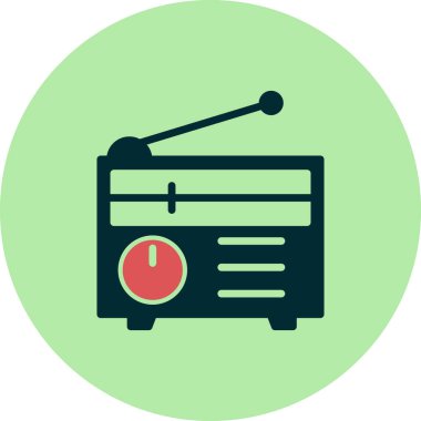 radyo simgesi vektör illüstrasyonu