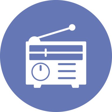 radyo simgesi vektör illüstrasyonu