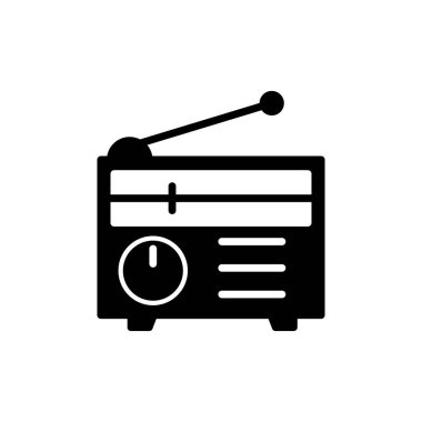 radyo simgesi vektör illüstrasyonu