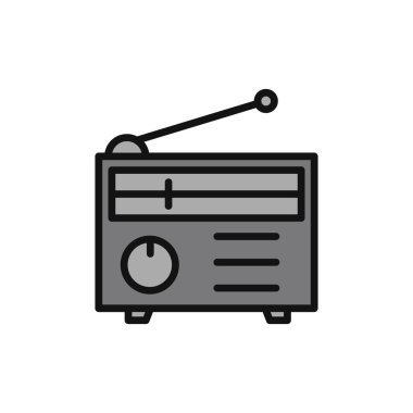 radyo simgesi vektör illüstrasyonu