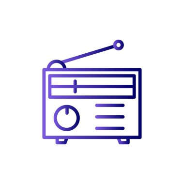 radyo simgesi vektör illüstrasyonu