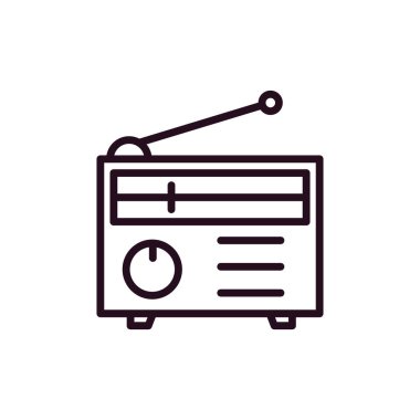 radyo simgesi vektör illüstrasyonu