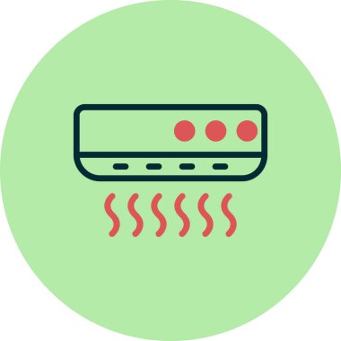 Klima ikonu vektör illüstrasyonu